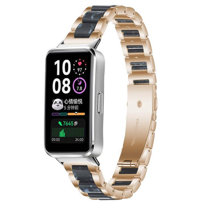 Bracelet de montre xDfind à trois perles en résine et métal, For Huawei Watch Fit4 / Fit4 Pro / Fit3, For Huawei Band 10 / 9 / 8