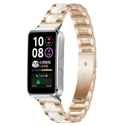 Bracelet de montre xDfind à trois perles en résine et métal, For Huawei Watch Fit4 / Fit4 Pro / Fit3, For Huawei Band 10 / 9 / 8