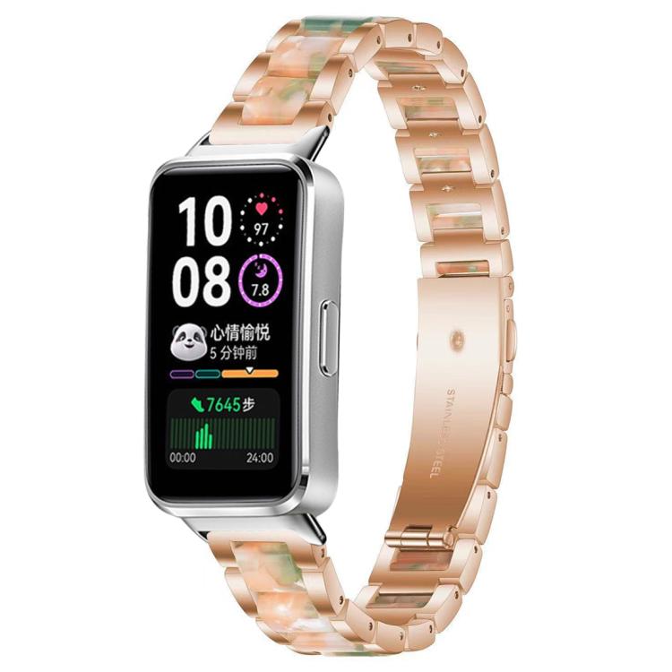 Bracelet de montre xDfind à trois perles en résine et métal, For Huawei Watch Fit4 / Fit4 Pro / Fit3, For Huawei Band 10 / 9 / 8
