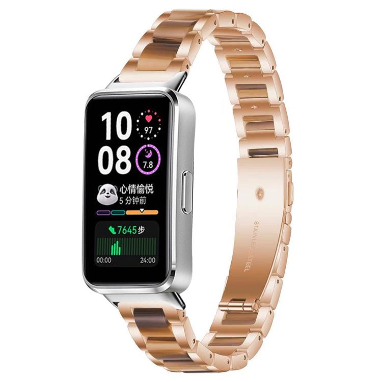 Bracelet de montre xDfind à trois perles en résine et métal, For Huawei Watch Fit4 / Fit4 Pro / Fit3, For Huawei Band 10 / 9 / 8