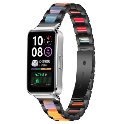 Bracelet de montre xDfind à trois perles en résine et métal, For Huawei Watch Fit4 / Fit4 Pro / Fit3, For Huawei Band 10 / 9 / 8