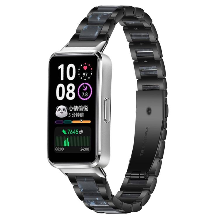 Bracelet de montre xDfind à trois perles en résine et métal, For Huawei Watch Fit4 / Fit4 Pro / Fit3, For Huawei Band 10 / 9 / 8