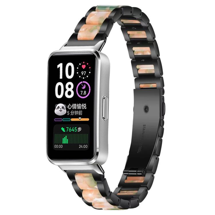 Bracelet de montre xDfind à trois perles en résine et métal, For Huawei Watch Fit4 / Fit4 Pro / Fit3, For Huawei Band 10 / 9 / 8