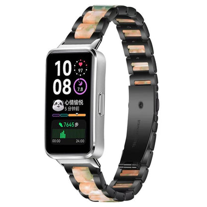 Bracelet de montre xDfind à trois perles en résine et métal, For Huawei Watch Fit4 / Fit4 Pro / Fit3, For Huawei Band 10 / 9 / 8