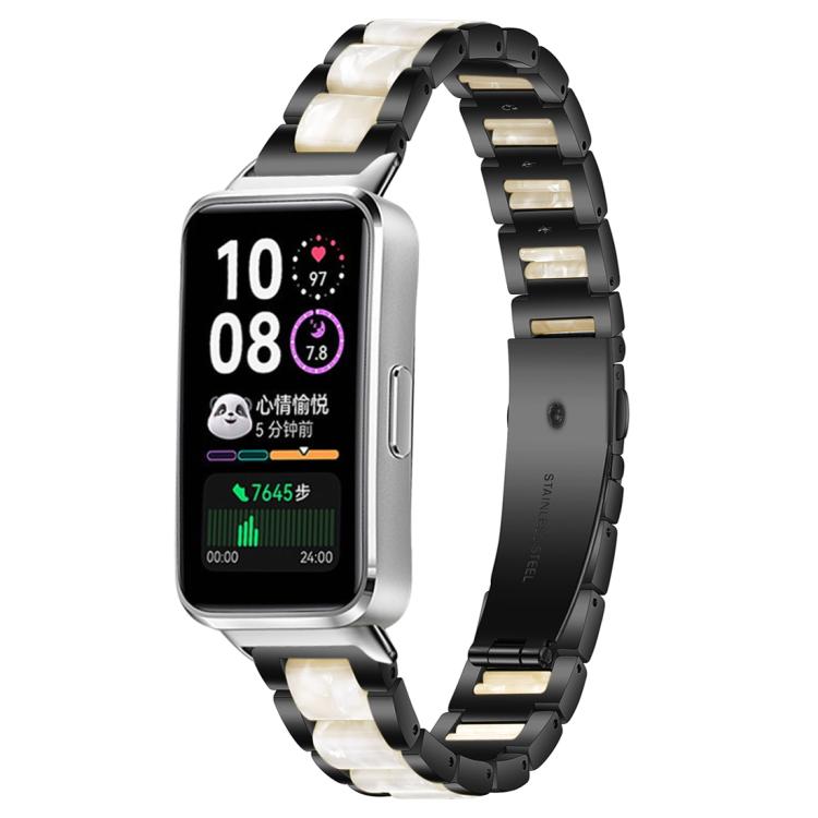 Bracelet de montre xDfind à trois perles en résine et métal, For Huawei Watch Fit4 / Fit4 Pro / Fit3, For Huawei Band 10 / 9 / 8
