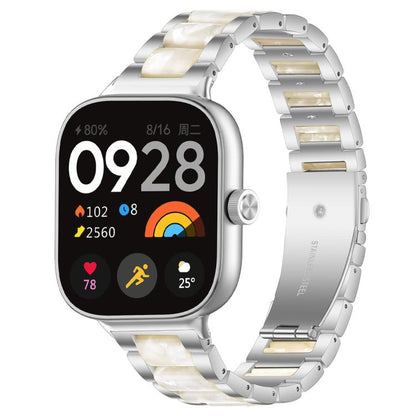 Bracelet de montre xDfind à trois perles en résine et métal, For Redmi Watch6/5/4/Xiaomi Band 9 Pro/8 Pro, For Xiaomi Smart Band 10 / 9 / 8, For Redmi Watch 3