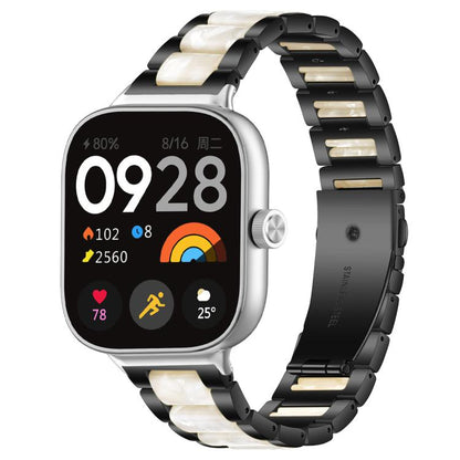 Bracelet de montre xDfind à trois perles en résine et métal, For Redmi Watch6/5/4/Xiaomi Band 9 Pro/8 Pro, For Xiaomi Smart Band 10 / 9 / 8, For Redmi Watch 3