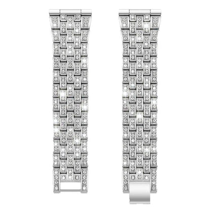 Bracelet de montre xDfind à cinq perles entièrement serti de diamants, 20mm, 22mm, 18mm