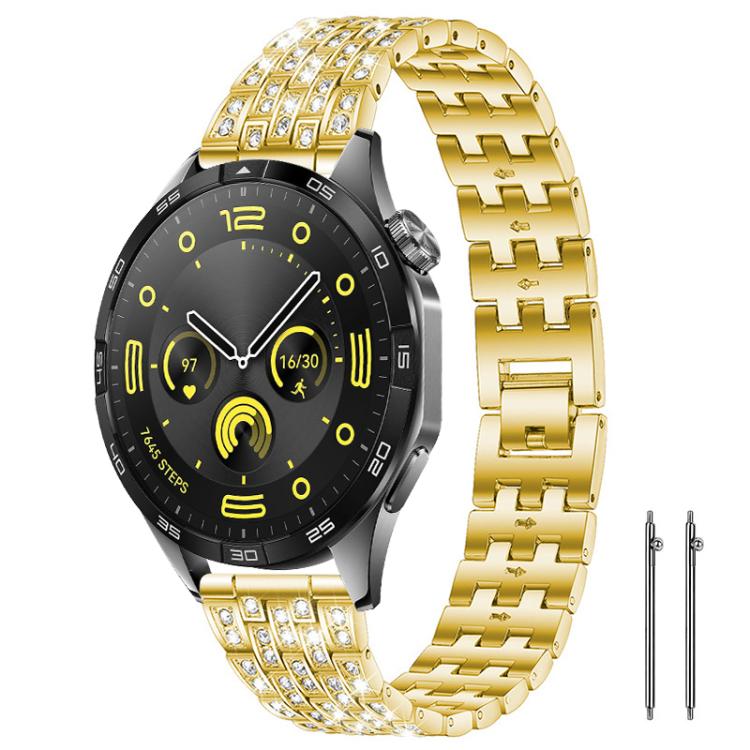 Bracelet de montre xDfind à cinq perles entièrement serti de diamants, 20mm, 22mm, 18mm
