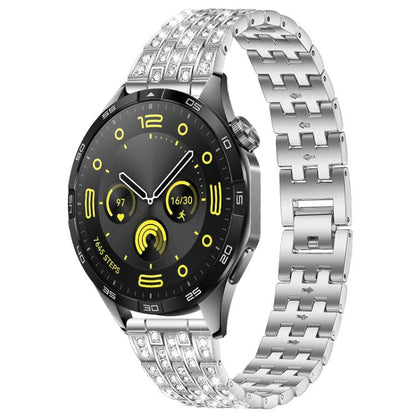 Bracelet de montre xDfind à cinq perles entièrement serti de diamants, 20mm, 22mm, 18mm