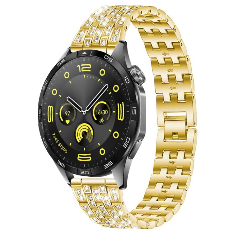 Bracelet de montre xDfind à cinq perles entièrement serti de diamants, 20mm, 22mm, 18mm