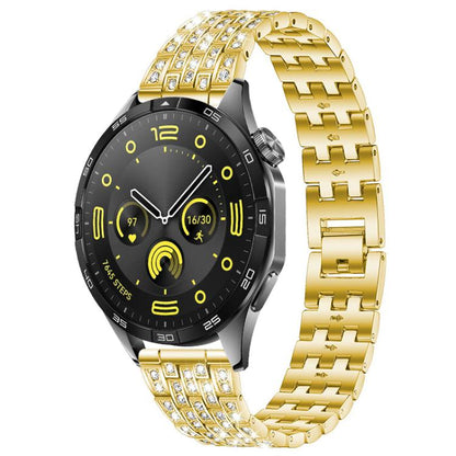Bracelet de montre xDfind à cinq perles entièrement serti de diamants, 20mm, 22mm, 18mm