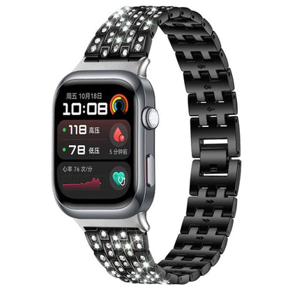 Bracelet de montre xDfind à cinq perles entièrement serti de diamants, For Huawei Watch D2