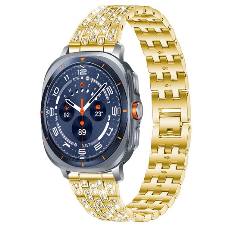 Bracelet de montre xDfind à cinq perles entièrement serti de diamants, For Samsung Galaxy Watch Ultra/Ultra 2025, For Samsung Galaxy Watch8 / 8 Classic