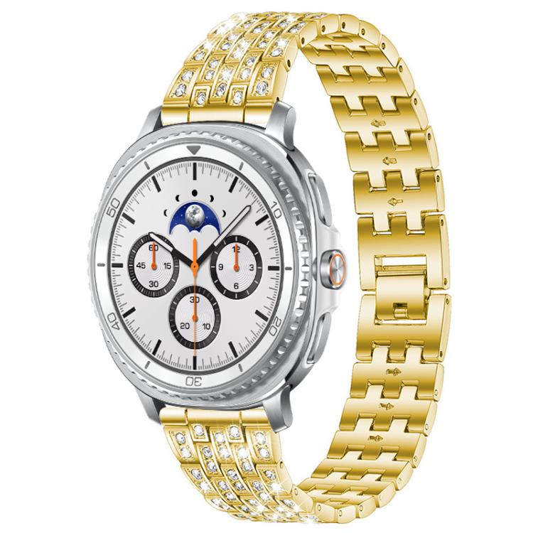 Bracelet de montre xDfind à cinq perles entièrement serti de diamants, For Samsung Galaxy Watch Ultra/Ultra 2025, For Samsung Galaxy Watch8 / 8 Classic