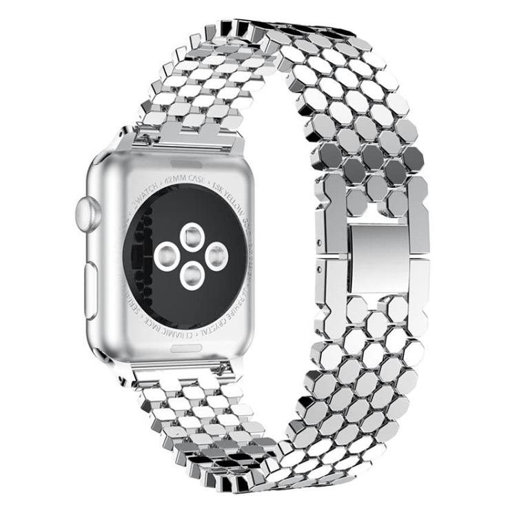 Bracelet de montre en métal à texture écailles de poisson xDfind, For Apple Watch 42 / 44 / 45 / 46 / 49mm, For Apple Watch 38 / 40 / 41 / S11 42mm