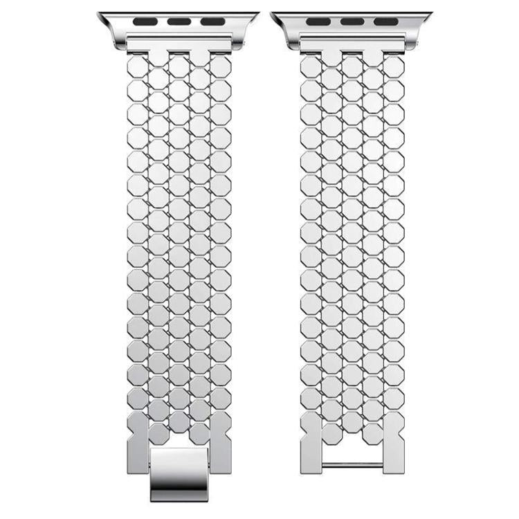 Bracelet de montre en métal à texture écailles de poisson xDfind, For Apple Watch 42 / 44 / 45 / 46 / 49mm, For Apple Watch 38 / 40 / 41 / S11 42mm