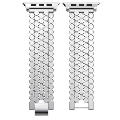 Bracelet de montre en métal à texture écailles de poisson xDfind, For Apple Watch 42 / 44 / 45 / 46 / 49mm, For Apple Watch 38 / 40 / 41 / S11 42mm