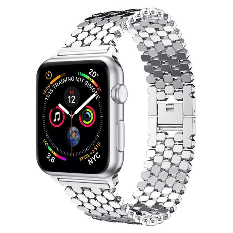 Bracelet de montre en métal à texture écailles de poisson xDfind, For Apple Watch 42 / 44 / 45 / 46 / 49mm, For Apple Watch 38 / 40 / 41 / S11 42mm