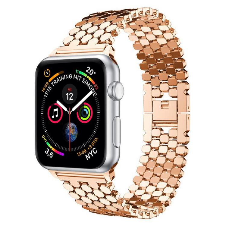 Bracelet de montre en métal à texture écailles de poisson xDfind, For Apple Watch 42 / 44 / 45 / 46 / 49mm, For Apple Watch 38 / 40 / 41 / S11 42mm