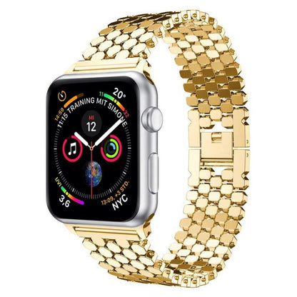 Bracelet de montre en métal à texture écailles de poisson xDfind, For Apple Watch 42 / 44 / 45 / 46 / 49mm, For Apple Watch 38 / 40 / 41 / S11 42mm