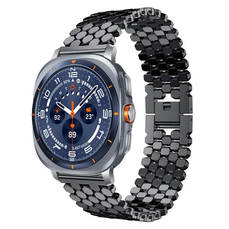 Bracelet de montre en métal à texture écailles de poisson xDfind, For Samsung Galaxy Watch Ultra/Ultra 2025, For Samsung Galaxy Watch8 / 8 Classic, For Samsung Galaxy Watch7 / FE / 6 / 5 / 4, For Samsung Galaxy Fit3