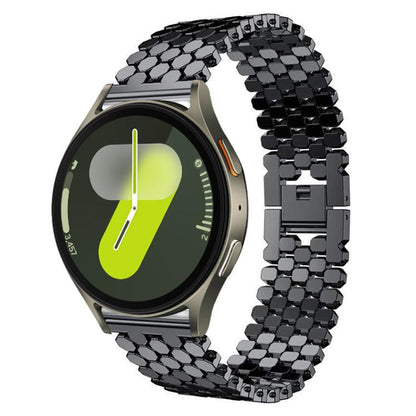 Bracelet de montre en métal à texture écailles de poisson xDfind, For Samsung Galaxy Watch Ultra/Ultra 2025, For Samsung Galaxy Watch8 / 8 Classic, For Samsung Galaxy Watch7 / FE / 6 / 5 / 4, For Samsung Galaxy Fit3