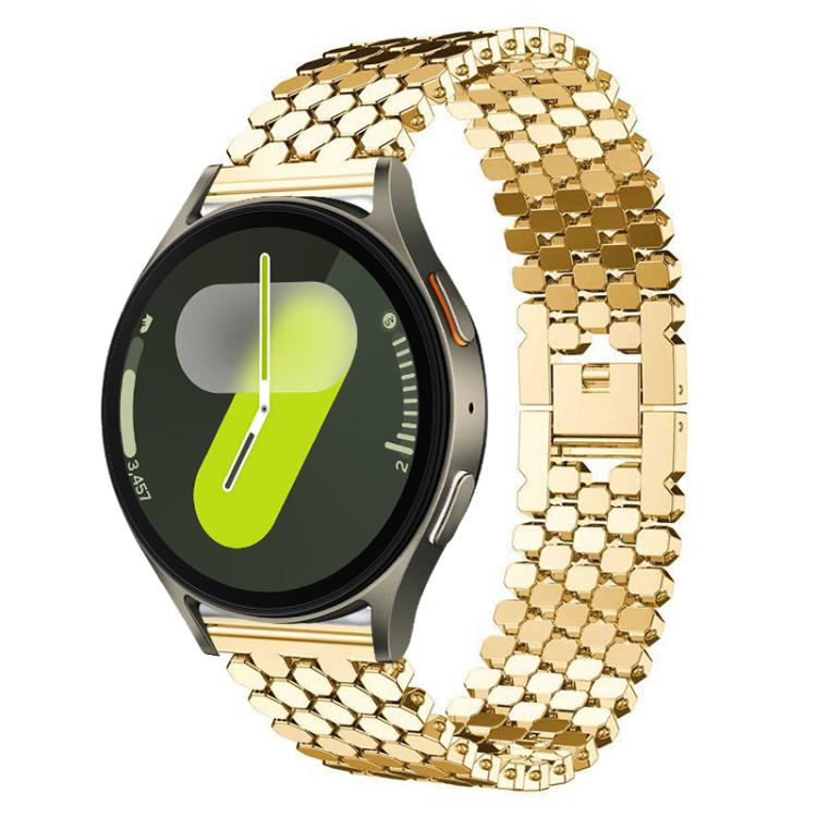 Bracelet de montre en métal à texture écailles de poisson xDfind, For Samsung Galaxy Watch Ultra/Ultra 2025, For Samsung Galaxy Watch8 / 8 Classic, For Samsung Galaxy Watch7 / FE / 6 / 5 / 4, For Samsung Galaxy Fit3