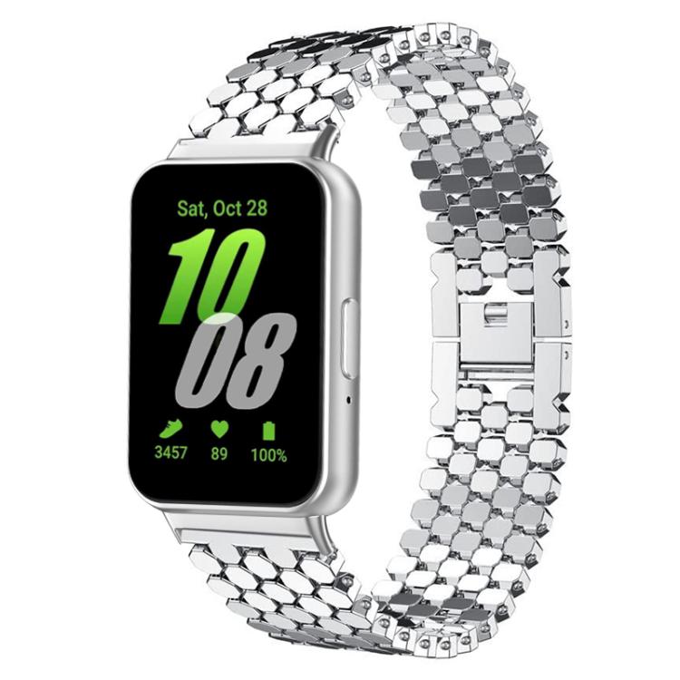 Bracelet de montre en métal à texture écailles de poisson xDfind, For Samsung Galaxy Watch Ultra/Ultra 2025, For Samsung Galaxy Watch8 / 8 Classic, For Samsung Galaxy Watch7 / FE / 6 / 5 / 4, For Samsung Galaxy Fit3
