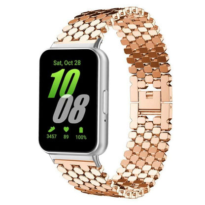 Bracelet de montre en métal à texture écailles de poisson xDfind, For Samsung Galaxy Watch Ultra/Ultra 2025, For Samsung Galaxy Watch8 / 8 Classic, For Samsung Galaxy Watch7 / FE / 6 / 5 / 4, For Samsung Galaxy Fit3