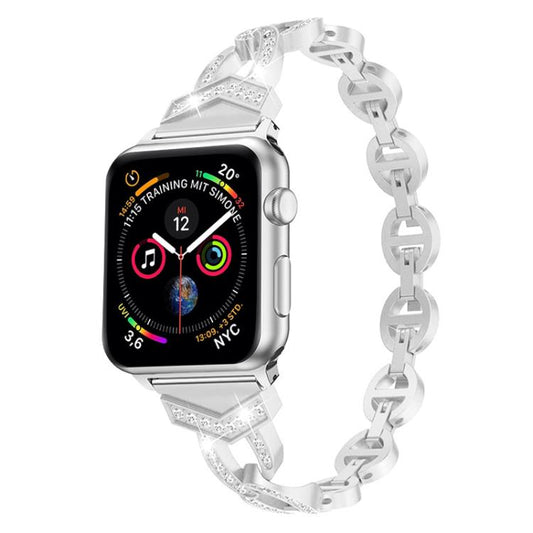 Bracelet de montre xDfind Diamond en acier inoxydable, For Apple Watch 42 / 44 / 45 / 46 / 49mm, For Apple Watch 38 / 40 / 41 / S10 42mm