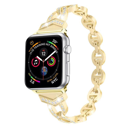 Bracelet de montre xDfind Diamond en acier inoxydable, For Apple Watch 42 / 44 / 45 / 46 / 49mm, For Apple Watch 38 / 40 / 41 / S10 42mm