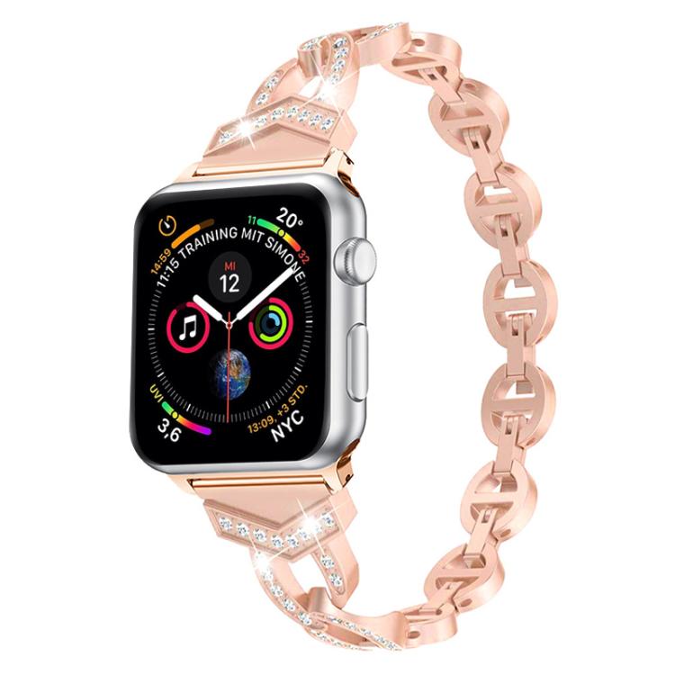 Bracelet de montre xDfind Diamond en acier inoxydable, For Apple Watch 42 / 44 / 45 / 46 / 49mm, For Apple Watch 38 / 40 / 41 / S10 42mm