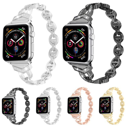 Bracelet de montre xDfind Diamond en acier inoxydable, For Apple Watch 42 / 44 / 45 / 46 / 49mm, For Apple Watch 38 / 40 / 41 / S10 42mm