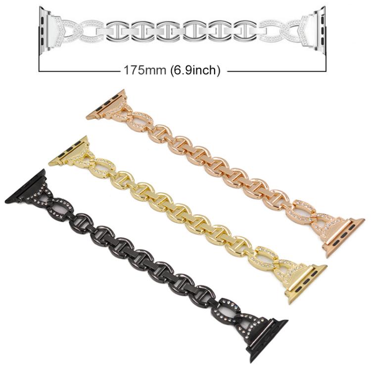 Bracelet de montre xDfind Diamond en acier inoxydable, For Apple Watch 42 / 44 / 45 / 46 / 49mm, For Apple Watch 38 / 40 / 41 / S10 42mm