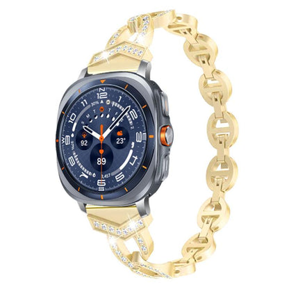 Bracelet de montre xDfind Diamond en acier inoxydable, For Samsung Galaxy Watch Ultra/Ultra 2025, For Samsung Galaxy Watch8 / 8 Classic