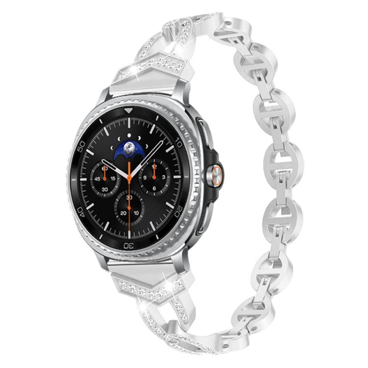 Bracelet de montre xDfind Diamond en acier inoxydable, For Samsung Galaxy Watch Ultra/Ultra 2025, For Samsung Galaxy Watch8 / 8 Classic