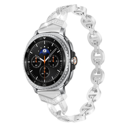 Bracelet de montre xDfind Diamond en acier inoxydable, For Samsung Galaxy Watch Ultra/Ultra 2025, For Samsung Galaxy Watch8 / 8 Classic