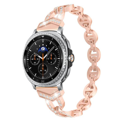 Bracelet de montre xDfind Diamond en acier inoxydable, For Samsung Galaxy Watch Ultra/Ultra 2025, For Samsung Galaxy Watch8 / 8 Classic