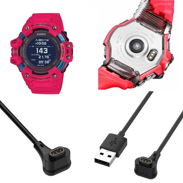 Câble de chargement USB xDfind pour montre connectée, longueur : 1 m, For Casio G-Shock G-SQUAD GBD-H1000