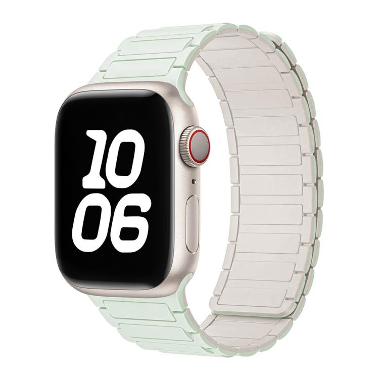 Bracelet de montre magnétique en silicone en forme de I xDfind, For Apple Watch 42 / 44 / 45 / 46 / 49mm, For Apple Watch 38 / 40 / 41 / S10 42mm