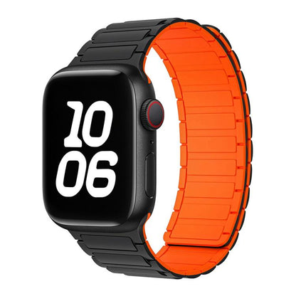 Bracelet de montre magnétique en silicone en forme de I xDfind, For Apple Watch 42 / 44 / 45 / 46 / 49mm, For Apple Watch 38 / 40 / 41 / S10 42mm