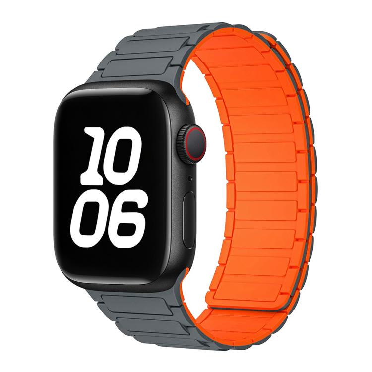 Bracelet de montre magnétique en silicone en forme de I xDfind, For Apple Watch 42 / 44 / 45 / 46 / 49mm, For Apple Watch 38 / 40 / 41 / S10 42mm