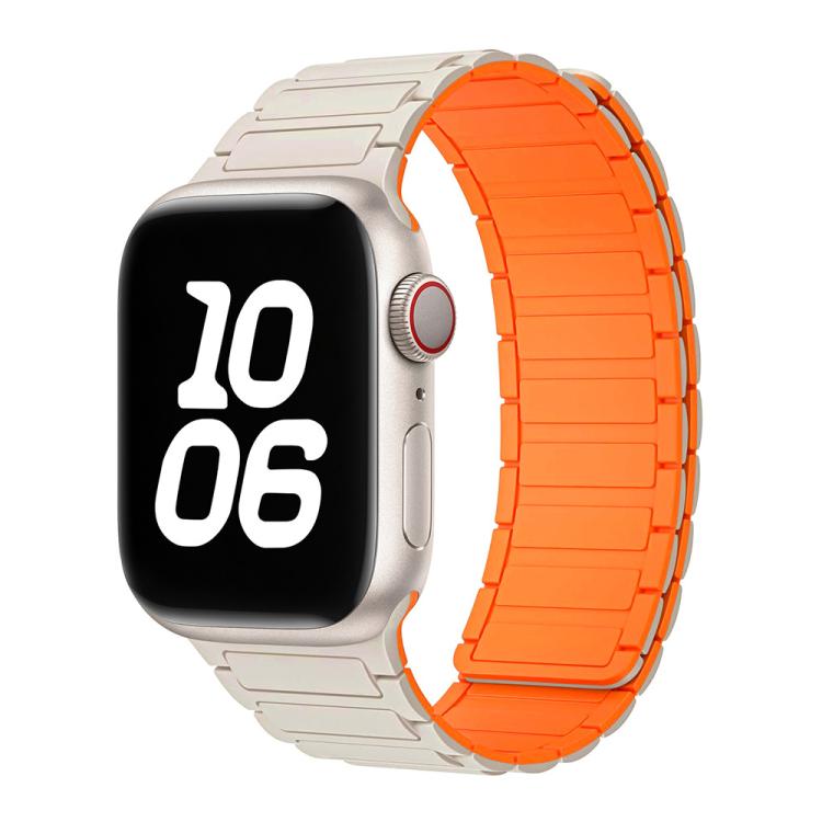 Bracelet de montre magnétique en silicone en forme de I xDfind, For Apple Watch 42 / 44 / 45 / 46 / 49mm, For Apple Watch 38 / 40 / 41 / S10 42mm