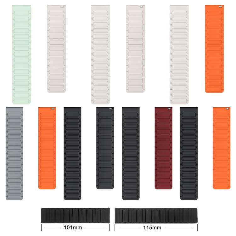 Bracelet de montre magnétique en silicone en forme de I xDfind, For Apple Watch 42 / 44 / 45 / 46 / 49mm, For Apple Watch 38 / 40 / 41 / S10 42mm