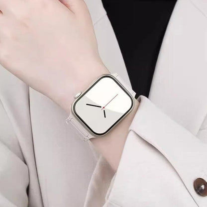 Bracelet de montre magnétique en silicone en forme de I xDfind, For Apple Watch 42 / 44 / 45 / 46 / 49mm, For Apple Watch 38 / 40 / 41 / S10 42mm