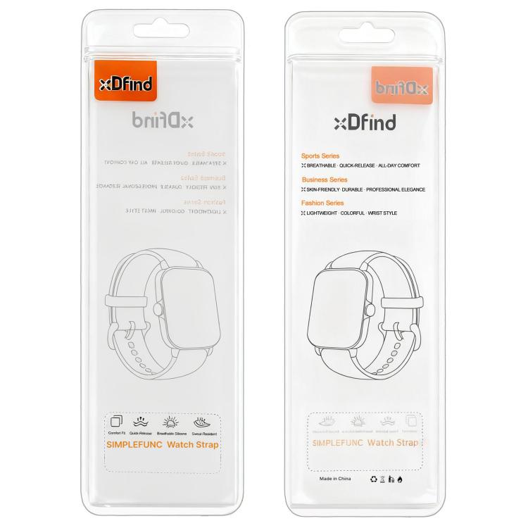 Bracelet de montre magnétique en silicone en forme de I xDfind, For Apple Watch 42 / 44 / 45 / 46 / 49mm, For Apple Watch 38 / 40 / 41 / S10 42mm