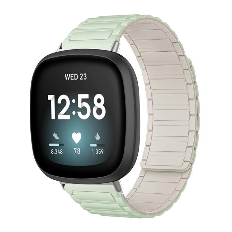 Bracelet de montre magnétique en silicone en forme de I xDfind, For Fitbit Versa 4 / 3 / Sense 2 / Sense