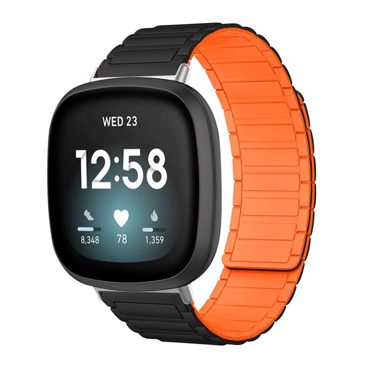 Bracelet de montre magnétique en silicone en forme de I xDfind, For Fitbit Versa 4 / 3 / Sense 2 / Sense