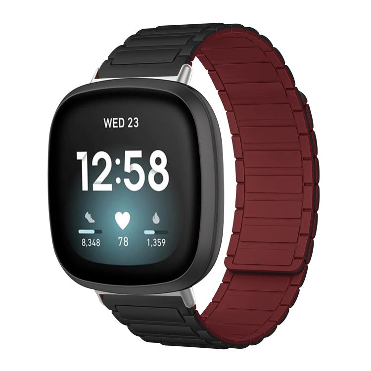 Bracelet de montre magnétique en silicone en forme de I xDfind, For Fitbit Versa 4 / 3 / Sense 2 / Sense